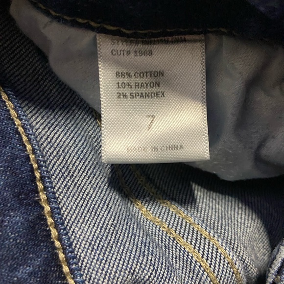 Distressed Flare High Waist Women’s Jeans - Dark Blue Size 7 | inseam 34 | 👍 - Picture 5 of 8